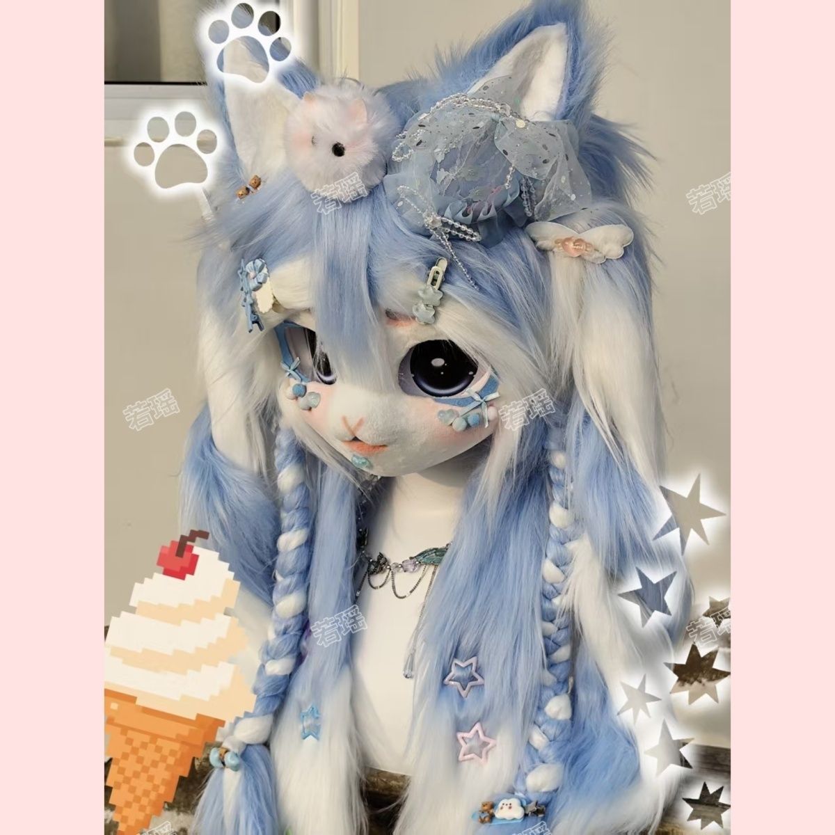 Máscara de Fursuit de Gato Kem - Cosplay Prop Making reseña y precio